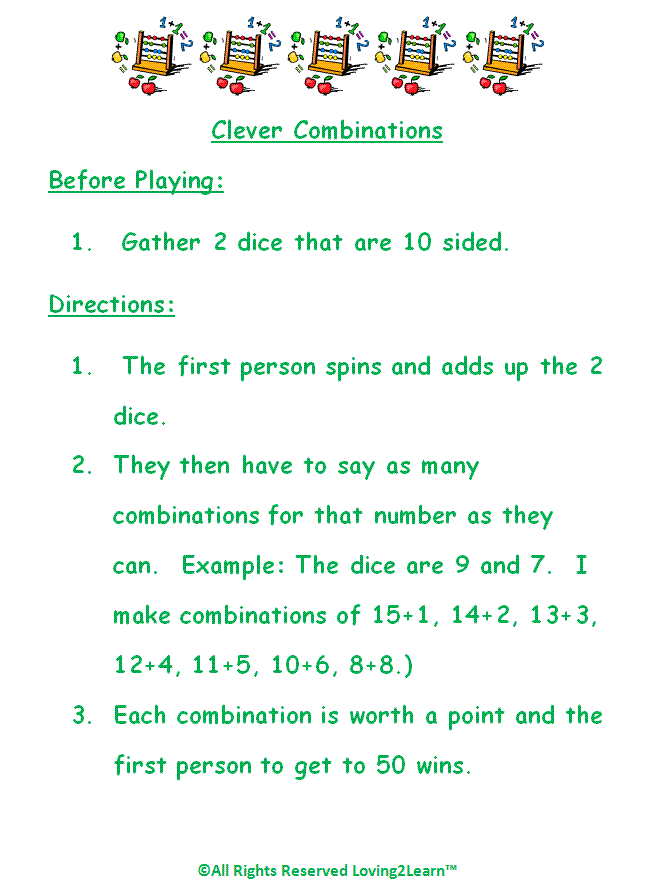 Super Subjects Mighty Math Numbers Numbers 020 Clever Combinations